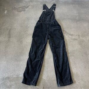 Vintage Old Navy Women's Black velvet Overalls